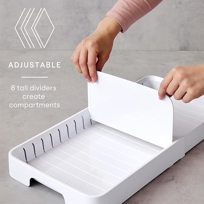 YouCopia StoraLid Expandable Food Container Lid Organizer with Tall Dividers, 40 Lid, Premium Edition - Image 3