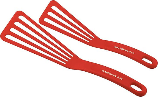 Rachael Ray KitchenTools and Gadgets Nylon Cooking Utensils / Spatula / Fish Turners - 2 Piece, Red by RachaelRayKitchenware