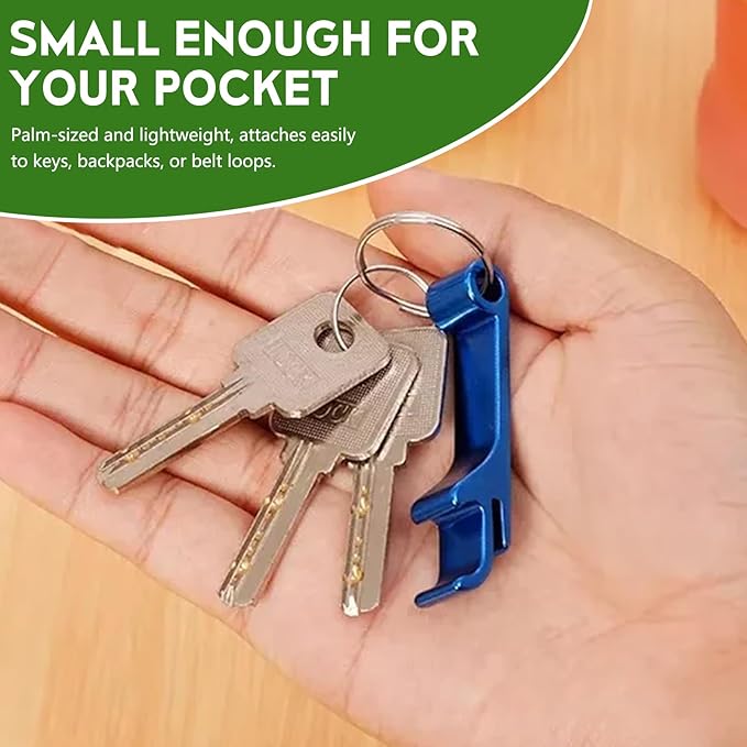 6 Pack Bottle Opener Keychain Set, Colorful Aluminum Alloy Beer Bottle Openers, Small Lightweight Keychain Opener for Beer, Soda & Can Opening, Pocket Bar Tool for Home, Camping & Parties - Image 4