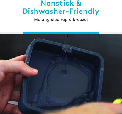 Cheat Sheets - Original Silicone Sheet Pan Dividers For Cooking & Meal Prep - Non Stick Silicone Tray Baking Set, Oven Safe & Freezer-Friendly - 4 Cheat Sheets Baking Trays