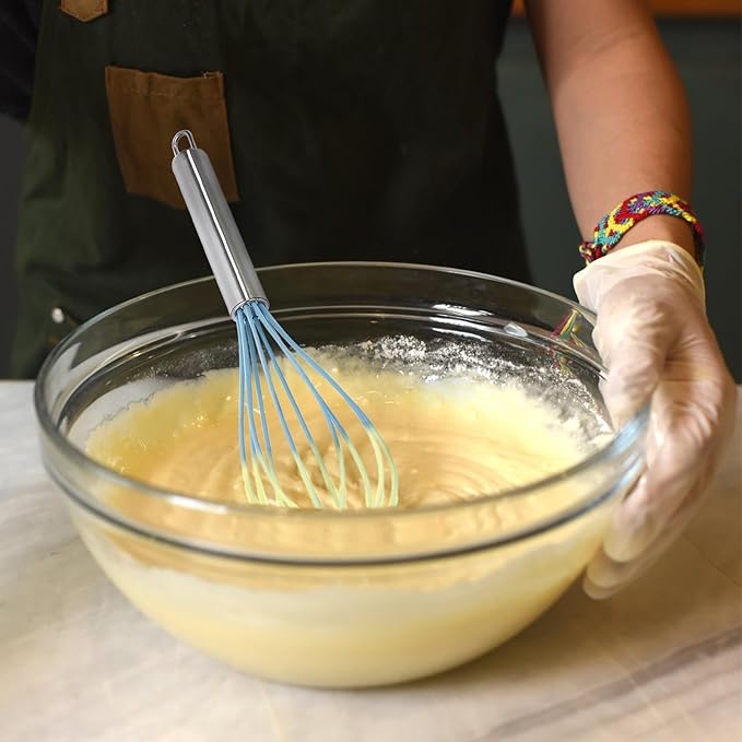Cididu Set of 24 Silicone Whisk Bulk for Cooking, 10 In Wisking Tool Non Scratch, Flexible Rubber Whisks for Nonstick Pans, Kitchen Hand Whisk for Mother's Day Party Gifts, BPA Free Dishwasher Safe - Image 5
