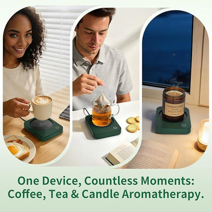 VOBAGA Coffee Mug Warmer for Desk with Auto Shut Off & 3-Temp Settings, Coffee Cup Warmer with Smart Safety Alert Home Office Accessory, Perfect for Coffee, Tea, Milk (No Mug) - Image 6