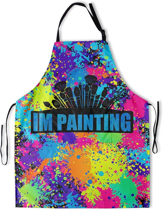 Funny Apron Polyester Grooming Aprons with Pocket for Cooking Kitchen Grilling Adults