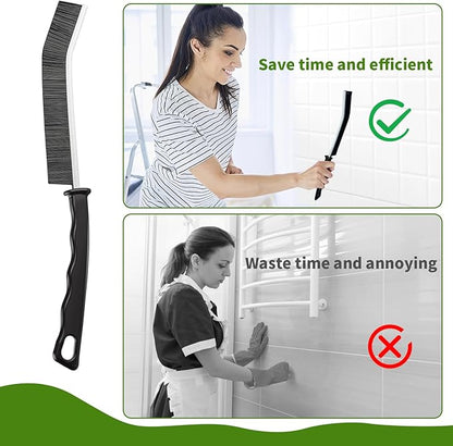 Crevice Cleaning Brush,10 Pcs Cleaning Supplies Cleaning Brush Tools,Hard Bristle Crevice Brush for Household Use Bathroom Tiles Kitchen Practical and Durable - Image 4