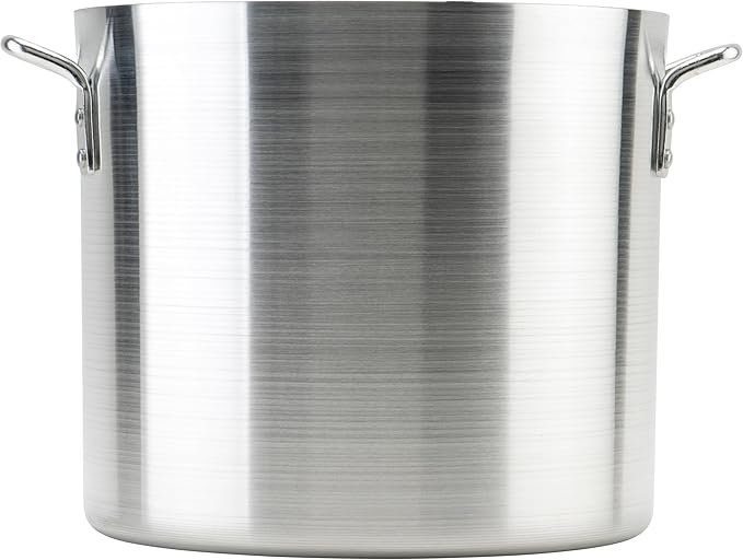 Winco Heavy-Duty Aluminum Stock Pot, 4mm, 24 Quart by Winware