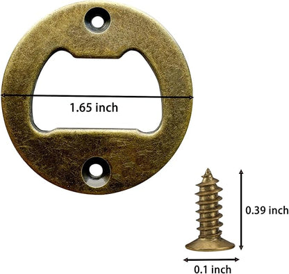 Bottle Opener Insert - 20 Sets Stainless Steel Inserts Kit with Screws Screwdriver for DIY Resin Mould Kit Hardware Parts Supply（brown) - Image 7