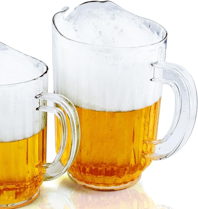 New Star Foodservice Commercial Polycarbonate Water Pitcher, 60 oz, Clear - Image 7