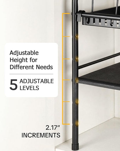 HULISEN Pots and Pans Organizer Under Cabinet, Expandable 2-Tier Pots and Pans Lid Storage Rack Holder with 10 Dividers, Adjustable Height Under Sink Organizer, Maximize Kitchen Storage Space - Image 5