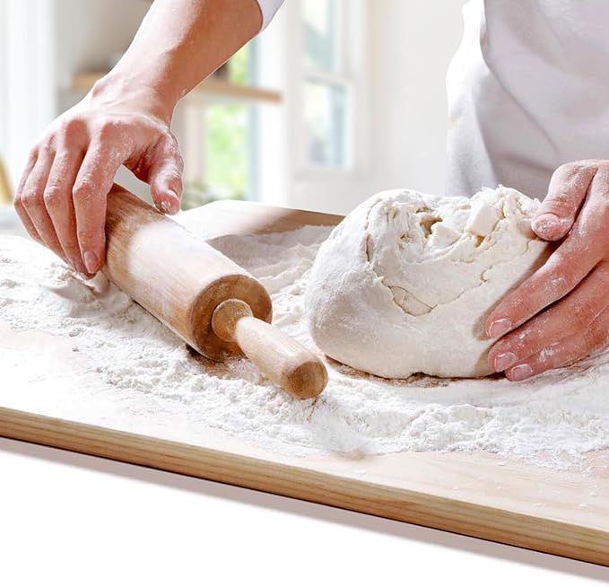 Mrs. Anderson’s Baking Wooden Rolling Pin, German Beechwood with Steel Ball Bearings, 10-Inch by 2-Inch - Image 7