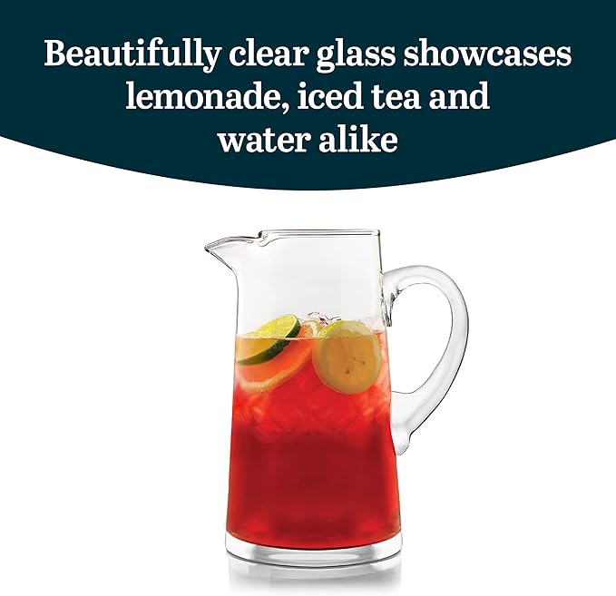 Libbey Cantina Glass Pitcher in Gift Box, 79.3 oz, Clear - Image 4