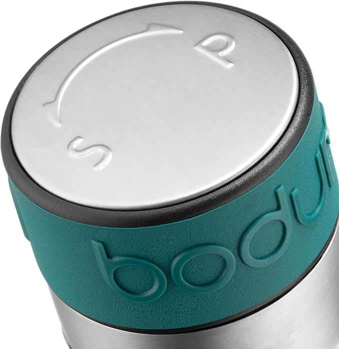 Bodum Twin Dual Salt and Pepper Grinder, Stainless Steel w/Silicone Sleeve, Forest