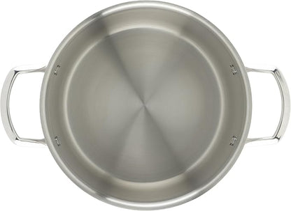 WINCO Tri-Ply Stock Pot, 6-quart-qt-6qt, Silver - Image 6