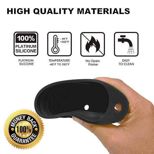 Funnels for Kitchen Use, Food Grade Silicone Collapsible Kitchen Funnel (Black) - Image 3