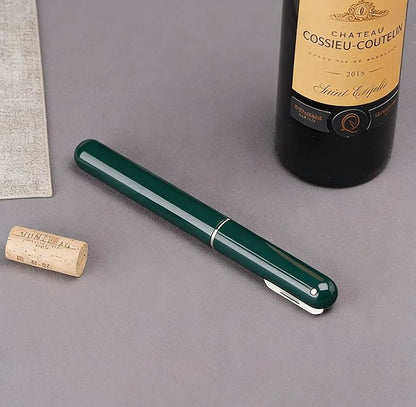 IPEROT Wine Bottle Opener, IPEROT Air Pressure Wine Corkscrew With Cutting Wine Bottle Foil Knife, Effortlessly Open Wine Bottles Without Damaging Corks, Easy-to-Use (Green)