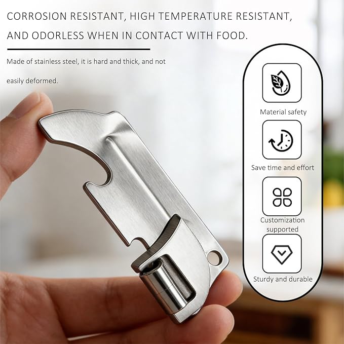 12 Pcs Military Can Opener,P38 Can Opener Military,Stainless Steel P38 Can Opener With Key Ring,For Kitchen, Travel, Camping, And Outdoor Survival.