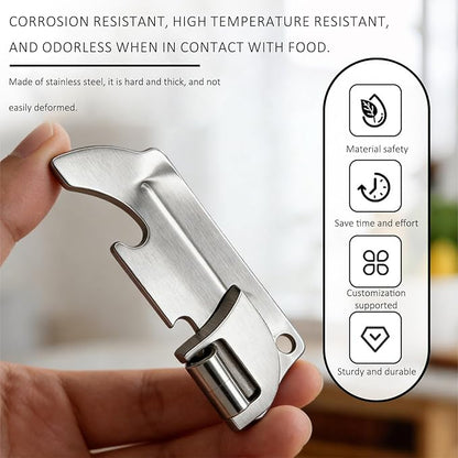 12 Pcs Military Can Opener,P38 Can Opener Military,Stainless Steel P38 Can Opener With Key Ring,For Kitchen, Travel, Camping, And Outdoor Survival.