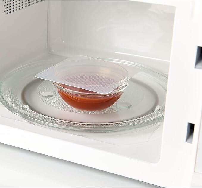 HIC Kitchen Splatter Guards for Microwave, BPA Free, Set of 4 - Image 4