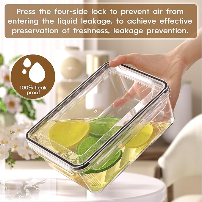 50 PCS Food Storage Containers with Lids Airtight (25 Containers & 25 Lids), 100% Leak Proof Meal Prep Container for Kitchen, BPA-Free Plastic(Polypropylene5), Microwave/Dishwasher Safe, Labels & Pen - Image 6