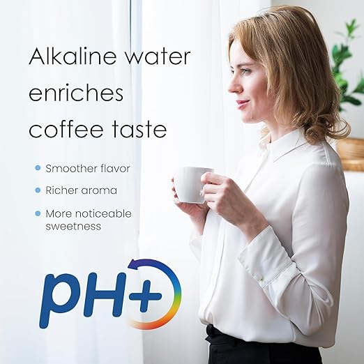 Waterdrop PT-07B-A Alkaline Water Filter Pitcher, 10-Cup, Healthy, Clean & Toxin-Free Mineralized Alkaline Water, Up to 100 Gallons, Improves Coffee Taste, Up to pH 9.5, BPA-Free, Blue - Image 2
