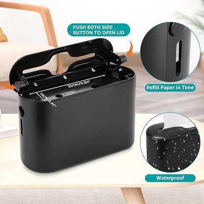 Multifold Paper Towel Dispenser Countertop, Commercial Hand Towel Dispenser for Bathroom Kitchen Home, Trifold/C Fold/Z Fold Napkin Dispenser, Abs Plastic - Non-Slip, Black