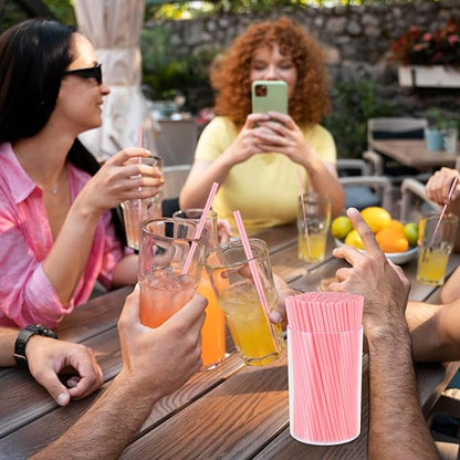 500 Pcs Pink Coffee Stir Sticks Set Coffee Stirrers Holder Acrylic Stir Stick Holder Bar Straws Cocktail Straws Drink Stirrers for Coffee Bar Cocktail Milk Tea Restaurant Home Kitchen Party Supplies - Image 7