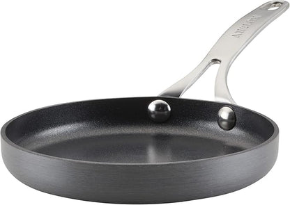 Anolon Hard Anodized Nonstick Mini Skillet/Frying/Egg Pan, Stainless Steel Handle, (6.5"), Gray by Anolon