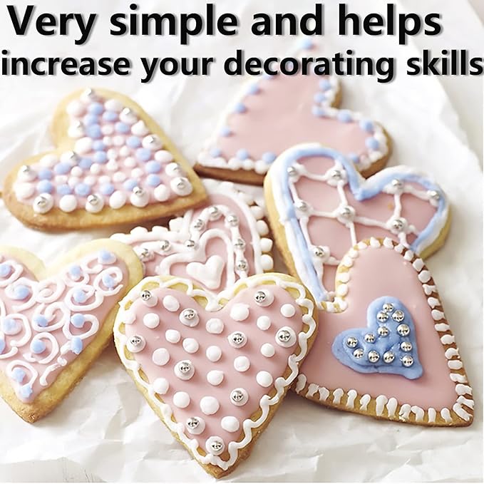 Cake Decorating Pen Tool Kit Pastry Bag DIY Cake Deco Tools Kit Pastry Icing Pen Piping Kit Bags(Blue) - Image 5