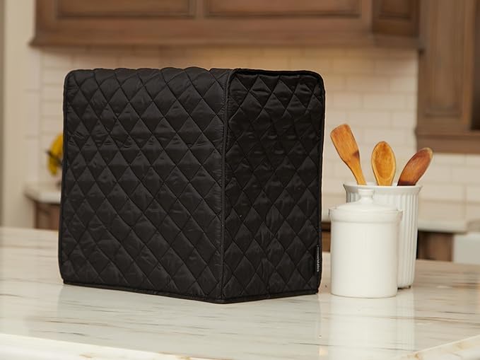 Covermates Keepsakes Mixer Cover Dust Protection - Stain Resistant - Washable Appliance Cover, Black