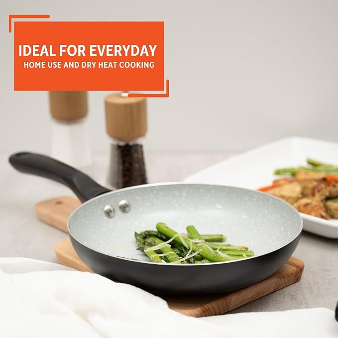 IMUSA 8" Premier Ceramic Nonstick Fry Pan with Cool Touch Handle, Matte Black - Image 7
