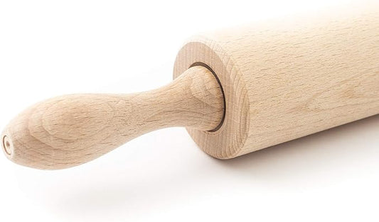 tuuli Kitchen Professional Classic Wooden Rolling Pin with revolving Centre (17,3 by 2,2 inches) by Itsallaboutwood