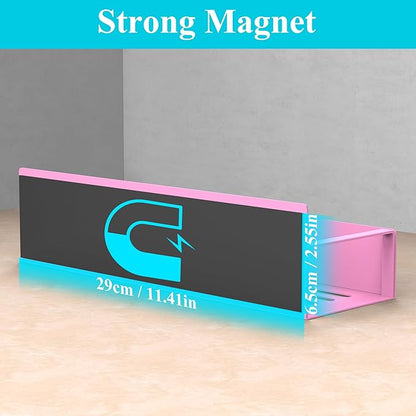 HuggieGems 4 Pack Magnetic Spice Storage Rack Organizer for Refrigerator and Oven, Pink Fridge Organizers and Storage - Image 3