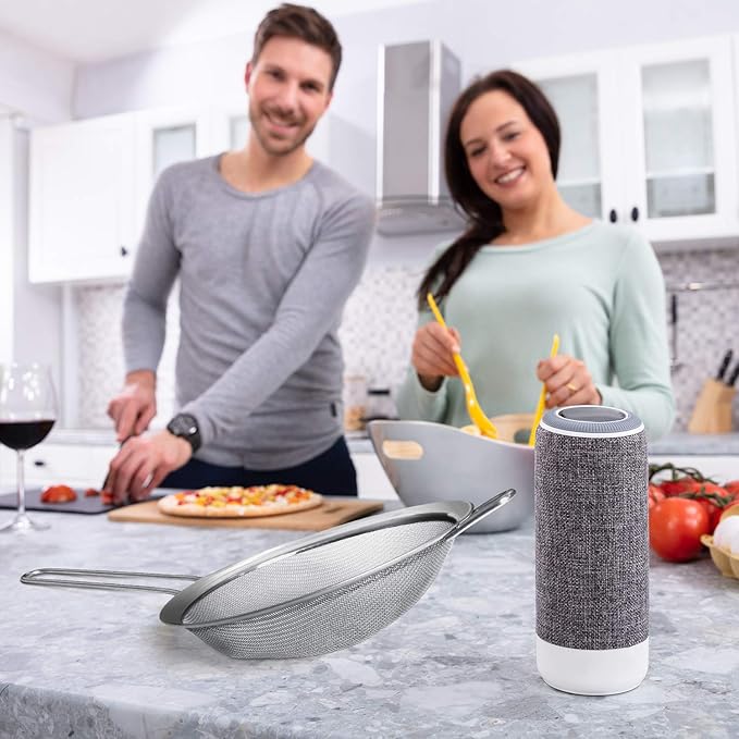 Walfos 7.8 Inch Fine Mesh Strainer, Premium Stainless Steel Colanders and Sifters, with Reinforced Frame and Sturdy Handle, Perfect for Sift, Strain, Drain and Rinse Vegetables, Pastas and Tea - Image 7