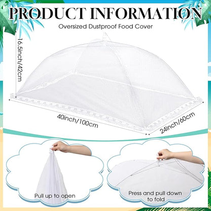 Leitee 3 Pcs Inflatable Serving Bar Kit Includes Salad Buffet Tray with Drain Plug Mesh Food Cover Food Drink Containers and Inflator for Ice Supplies Halloween Party Camping Picnic(Black)