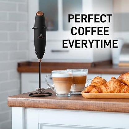 Zulay Kitchen Whisk Milk Frother with 4 Duracell Batteries - Powerful Handheld Foam Maker for Coffee, Lattes, Matcha, Hot Chocolate & Cappuccinos - Whip Creamy Froth in Seconds - Image 5