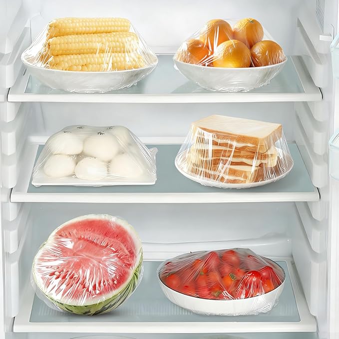 Homelove 100pcs Bowl Covers Bread Proofing - Plastic Wrap for Food Sourdough Bread Baking Rising Elastic Reusable Plate Covers Outdoor Food Fresh Keeping Bags Shower Cap Hair Deep Conditioning - Image 6
