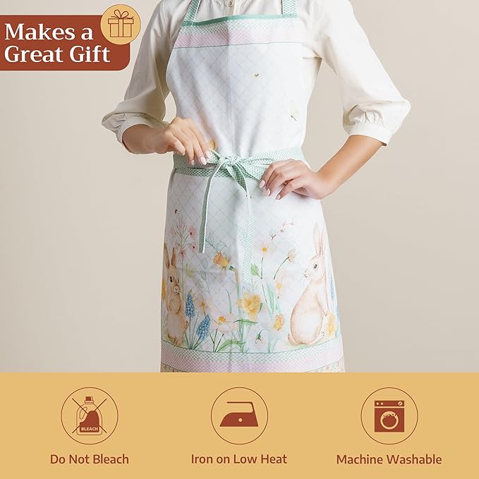 Maison d' Hermine 100% Cotton Apron for women with Pocket Kitchen Chef Apron for Men Cooking Mothers Day Gifts - Image 5