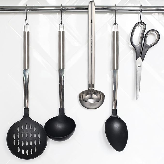 meekoo 1 Pieces Stainless Steel Ladle Soup Handle Ladle with Pouring Rim for Kitchen Cooking Soup Sauce (2 oz) - Image 6