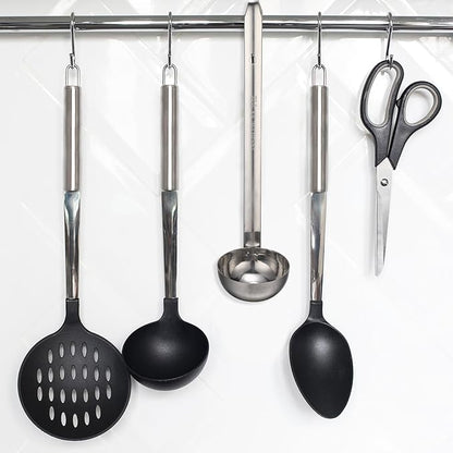 meekoo 1 Pieces Stainless Steel Ladle Soup Handle Ladle with Pouring Rim for Kitchen Cooking Soup Sauce (2 oz) - Image 6
