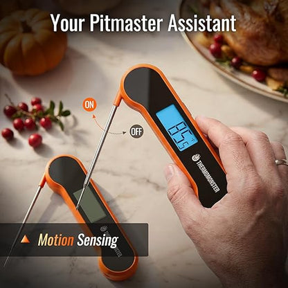0.5 Sec Instant Read Meat Thermometer Digital with ±0.5℉ Precision, Food Thermometer for Cooking Kitchen Gadgets, Oven Grill Candy BBQ Essentials Accessories, Gifts for Him Dad Men Birthday, Orange - Image 5