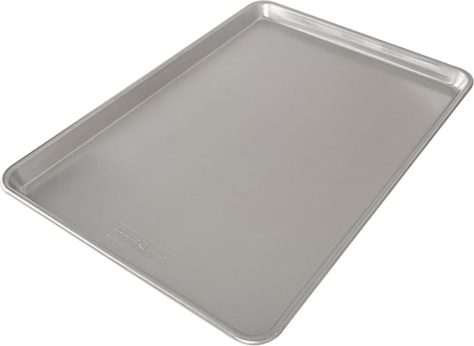 Nordic Ware Naturals Extra Large, 21 x 15 inch Baking Set - USA Made Aluminum Commercial Quality Pan for Baking or Roasting, Encapsulated Galvanized Steel Rim Prevents Warping, 2pk Big Sheet - Image 3