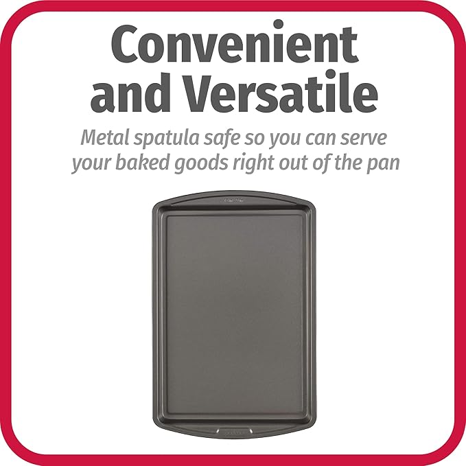 GoodCook Everyday Baking Sheet with Carbon Steel Construction & Scratch-Resistant Metal-Utensil Safe Nonstick , 9 x 13-Inch - Image 4