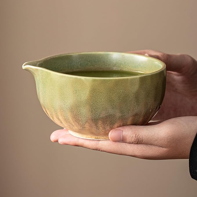 Clay&Fire Matcha Whisk Set，9 Pcs Ceramic Matcha Set, 15 OZ Matcha Bowl with Spout and Whisk for Friend, Ideal Gift for Matcha Lover（Starry） - Image 2