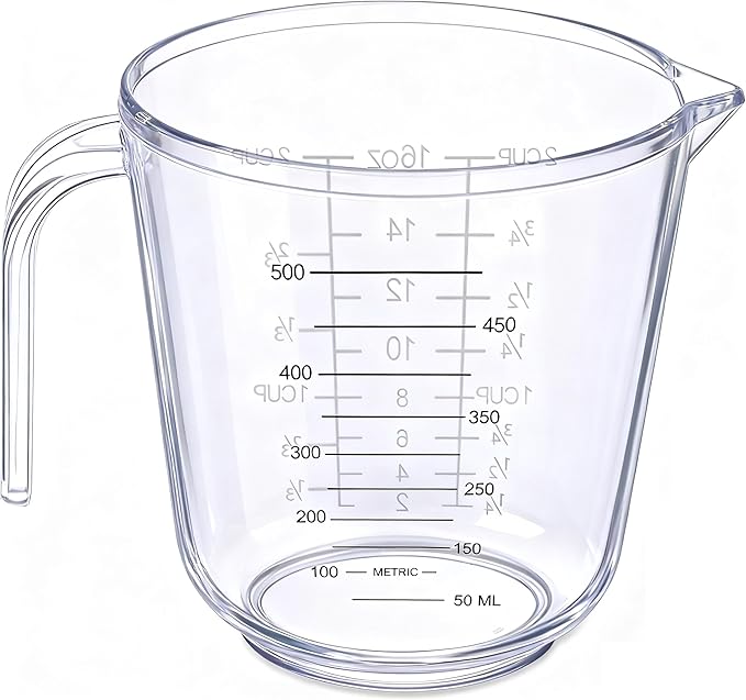 DOTINGHUX Measuring Cup, 2 Cup, Clear - Image 3