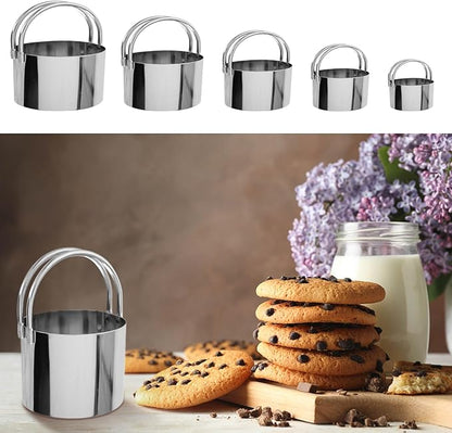 Biscuit Cutter,Pastry Cutter, Bench Scraper, Silicone Pastry Dough Baking Mat Set, Baking Tools and Accessories Kit - Image 9