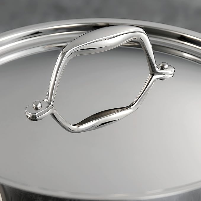 Tramontina Signature Tri-Ply Clad Stainless Steel 3-Quart Sauce Pan with Lid, Induction-Ready, Dishwasher-Safe, NSF-Certified, Made in Brazil - Image 6