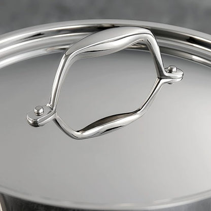 Tramontina Signature Tri-Ply Clad Stainless Steel 3-Quart Sauce Pan with Lid, Induction-Ready, Dishwasher-Safe, NSF-Certified, Made in Brazil - Image 6