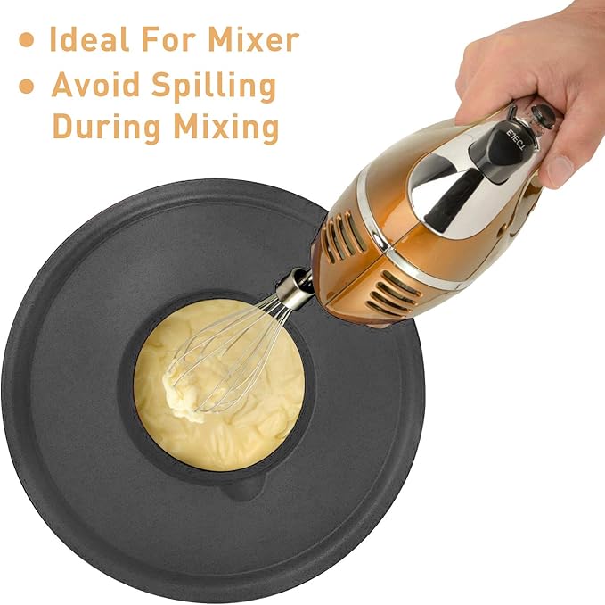 Wildone Mixing Bowls with Airtight Lids Set, 5PCS Stainless Steel Nesting Bowls for Kitchen, with Grater Attachments & Non-Slip Bottoms, Size 5, 3, 2, 1.5, 0.63 QT, Great for Mixing & Serving - Image 4