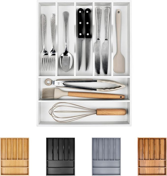 Kitchen Silverware Drawer Organizer and Storage Deep Cookware Utensil Cutlery Rack Office Drawer Organizer Tray Amazon Basics Kitchen Home Gadgets Rv Storage Solutions Wedding Registry Must Haves 2025 by Bellsal