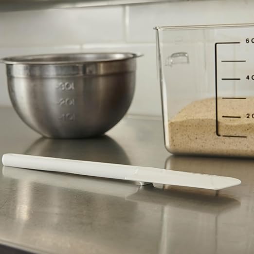 Rubbermaid Commercial Products Scraper Spatula/Food Scraper 13.5-Inch Dishwasher Safe White Heavy Duty Rubber Silicone Spatula for Resturant/Home Cooking/Baking - Image 4