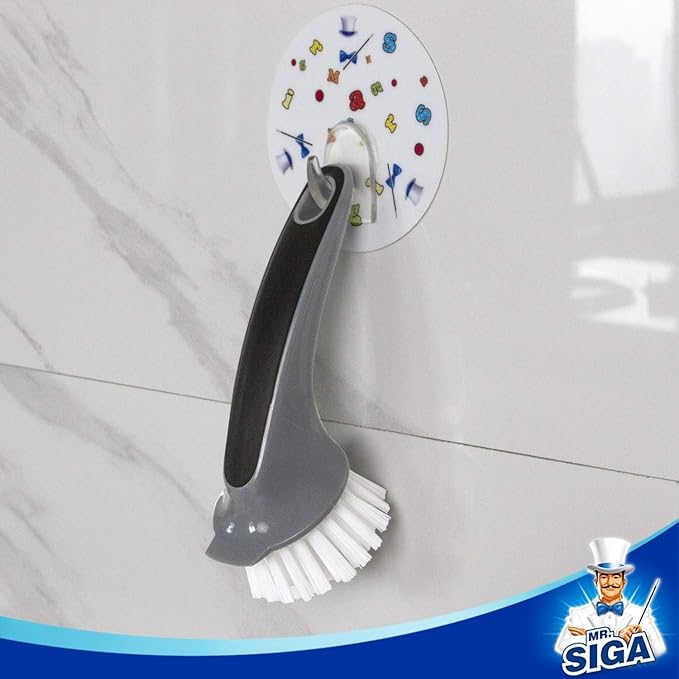 MR.SIGA Pot and Pan Cleaning Brush, Dish Brush for Kitchen, Pack of 2 - Image 7